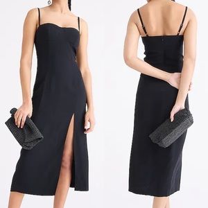 J. Crew Collection NWT Invite Bustier Dress Crepe Black Sexy Cocktail Womens 4